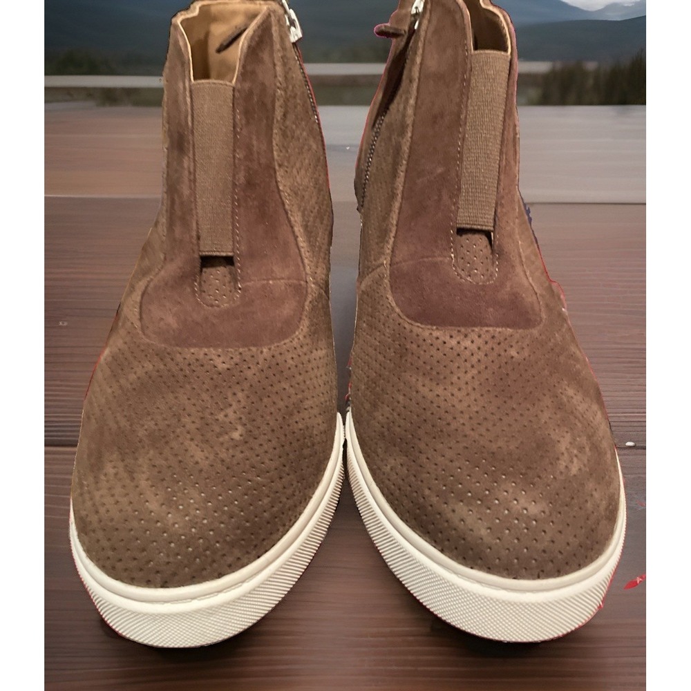 Linea Paolo Low Heel Designer Platform Wedge Sneaker Bootie Comfort/Style Sz 8.5
